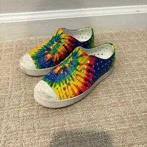 Native Kids Shoes Tie Dye Water Shoes Slip On C11 Beach Pool Vacation